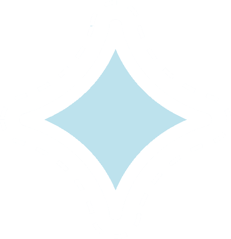 E2BDigital - A digitally designed blue and white star shaped icon.